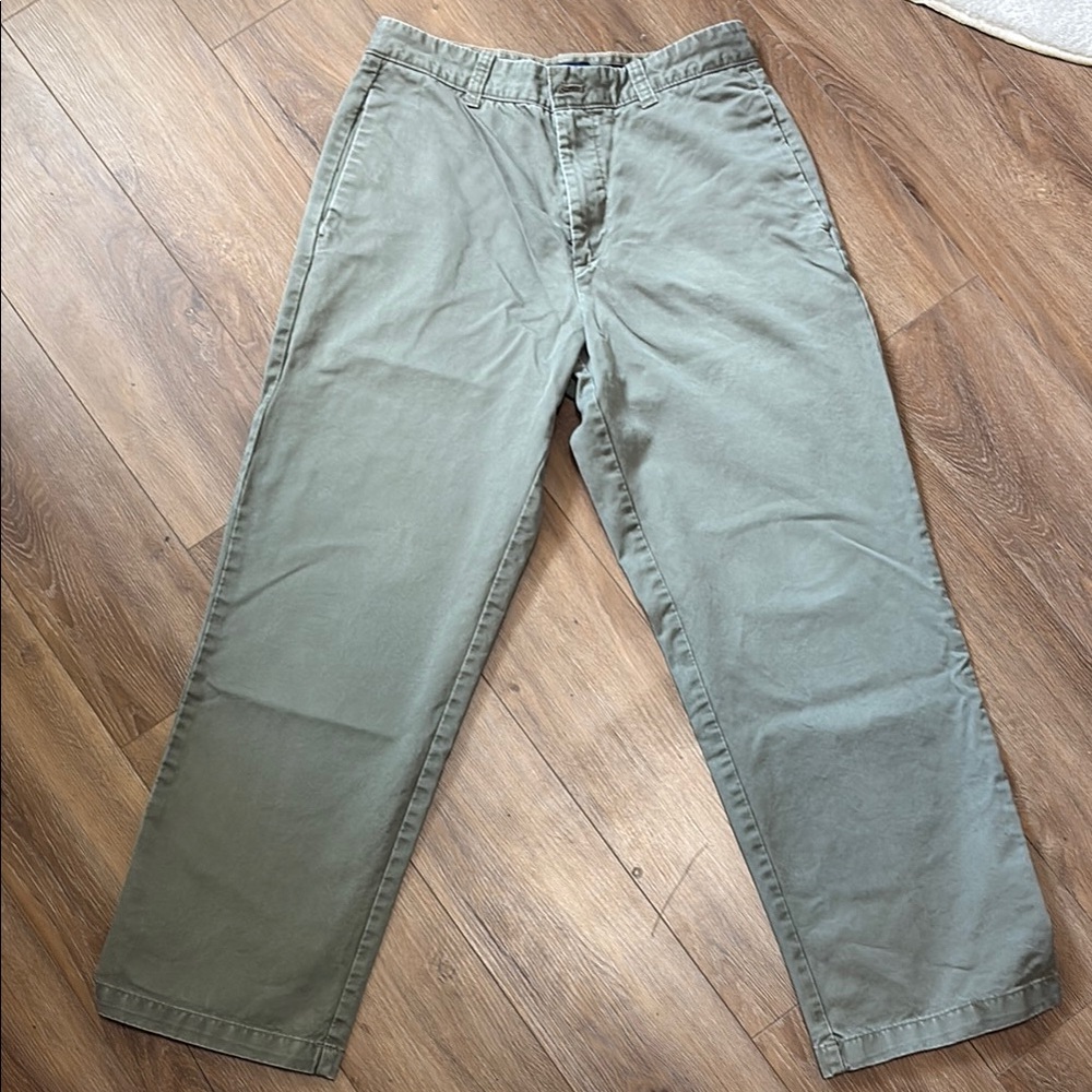 G.H. Bass & Co. Green Chinos Classic Straight-Leg